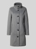 s.Oliver RED LABEL Slim fit lange jas met wol Lichtgrijs gemêleerd