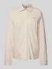 Tommy Hilfiger Regular fit blouse met lange mouwen van puur katoen Ecru