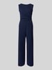 Swing Jumpsuit met ronde hals Marineblauw