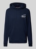 Tommy Jeans Regular fit hoodie met labelprint Marineblauw