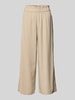 Only Kuloty o luźnym kroju z mieszanki wiskozy i lnu model ‘SOLVI-CARO’ Piaskowy