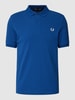 Fred Perry Poloshirt mit Logo-Stitching Modell 'PLAIN' Royalblau