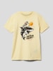 Jack & Jones T-shirt z nadrukowanym motywem model ‘BEACHBONE’ Jasnożółty