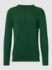 Marc O'Polo Strickpullover mit Logo-Stitching Gruen