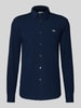 Lacoste Koszula casualowa o kroju slim fit z fakturą Niebieski