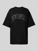 Only T-Shirt mit Glitzer-Print Modell 'RIRI' Black