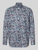 OLYMP Luxor comfort fit zakelijk overhemd van pure katoen model 'New Kent' Marineblauw
