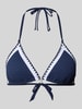 Banana Moon Bikini-Oberteil mit Strukturmuster Modell 'BLUCO' Dunkelblau