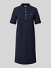 Gant Knielanges Polokleid mit Logo-Stitching Marine
