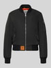 Original Bombers Bomberjack met labelpatch Zwart