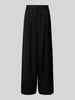 Weekend Max Mara Wide leg stoffen broek met bandplooien, model 'DILETTA' Zwart