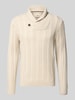 Jack & Jones Premium Gebreide pullover met opstaande kraag Beige