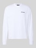 PEGADOR Oversized Sweatshirt mit Logo-Stitching Modell 'Rusk' Weiss