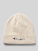 CHAMPION Czapka beanie z wyhaftowanym logo Beżowy