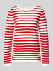 Tom Tailor Regular Fit Pullover aus reiner Baumwolle Rot