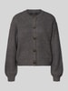 Vero Moda Relaxed fit gebreid jack met enkele knoopsluiting, model 'LEA' Antraciet