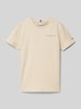 Tommy Hilfiger Teens T-Shirt mit Logo-Stitching Ecru