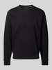 Replay Sweatshirt mit gerippten Abschlüssen Black