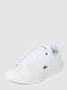 Lacoste Sneaker  mit Label-Print und  Logo-Stitching Modell 'CARNABY' Weiss