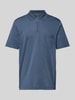 RAGMAN Regular fit poloshirt met borstzak Rookblauw