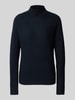 OPUS Gebreide pullover met turtleneck, model 'Panwerp' Marineblauw