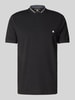 Christian Berg Men Regular Fit Poloshirt mit Stehkragen Black