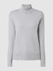 s.Oliver RED LABEL Rollkragenpullover aus Viskosemischung Hellgrau