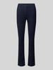 STEHMANN Flared stoffen broek met elastische band, model 'Ina' Marineblauw