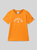 CHAMPION T-Shirt mit Label-Print Orange