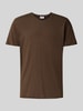 Filippa K T-shirt ze zrolowanym brzegiem Średniobrązowy
