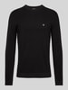 Calvin Klein Jeans Strickpullover mit Label-Badge Black