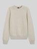 BOSS Orange Regular Fit Pullover aus Woll-Mix Modell 'Kepler' Beige