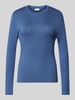 Vila Longsleeve mit Rundhalsausschnitt Modell 'ALEXIA' Blau