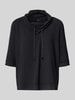 Marc Cain Sweatshirt mit Tunnelzug Black