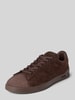 Polo Ralph Lauren Sneaker aus echtem Rindsleder Dunkelbraun