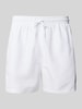 Emporio Armani Badehose mit elastischem Bund Weiss