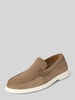 BOSS Lederloafer mit Label-Prägung Modell 'Sienne' Beige