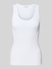 Marc O'Polo Slim fit tanktop van katoenmix Wit