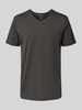 Christian Berg Men T-shirt met V-hals Antraciet