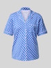 Christian Berg Woman Pyjamabovendeel met knoopsluiting Blauw