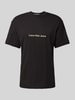 Calvin Klein Jeans T-Shirt mit Label-Print Modell 'SQUARE FREQUENCY' Black