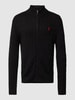Polo Ralph Lauren Strickjacke mit Logo-Stitching Black
