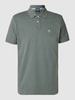 MCNEAL Poloshirt met merkstitching Rietgroen