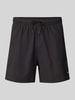 Emporio Armani Regular Fit Badeshorts mit Logo-Badge Black