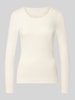 Christian Berg Woman Pyjama-Oberteil aus Baumwoll-Mix Offwhite