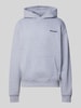 PEGADOR Oversized Hoodie aus Baumwoll-Mix Hellgrau Melange