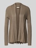 FREE/QUENT Gebreide cardigan met structuurmotief, model 'CLAUDISSE' Taupe