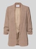 PIECES Shaped Fit Longblazer mit Schalkragen Modell 'BOSELLA' Beige