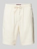 Tommy Hilfiger Korte broek van linnenmix met elastische band, model 'HARLEM' Beige