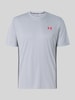 Under Armour Regular Fit Sport-T-Shirt mit Label-Print Hellgrau